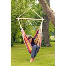 Chaise &agrave; pendre XL Brasil Amazonas ou Fauteuil suspendu 160 x130 cm Rainbow