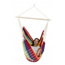 Chaise &agrave; pendre XL Brasil Amazonas ou Fauteuil suspendu 160 x130 cm Rainbow