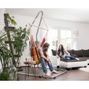 Chaise &agrave; pendre XL Brasil Amazonas ou Fauteuil suspendu 160 x130 cm Rainbow