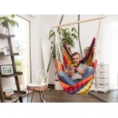 Chaise &agrave; pendre XL Brasil Amazonas ou Fauteuil suspendu 160 x130 cm Rainbow