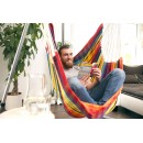 Chaise &agrave; pendre XL Brasil Amazonas ou Fauteuil suspendu 160 x130 cm Rainbow