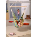 Chaise &agrave; pendre XL Brasil Amazonas ou Fauteuil suspendu 160 x130 cm Lemon