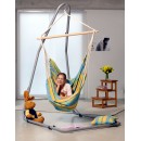 Chaise &agrave; pendre XL Brasil Amazonas ou Fauteuil suspendu 160 x130 cm Lemon