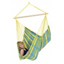 Chaise &agrave; pendre XL Brasil Amazonas ou Fauteuil suspendu 160 x130 cm Lemon