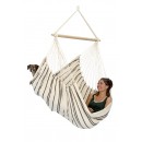 Chaise &agrave; pendre XL Brasil Amazonas ou Fauteuil suspendu 160 x130 cm Cappuccino