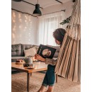 Chaise &agrave; pendre XL Brasil Amazonas ou Fauteuil suspendu 160 x130 cm Cappuccino