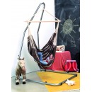 Chaise &agrave; pendre XL Brasil Amazonas ou Fauteuil suspendu 160 x130 cm Mocca