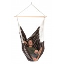 Chaise &agrave; pendre XL Brasil Amazonas ou Fauteuil suspendu 160 x130 cm Mocca