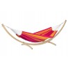 SET hamac Santana Rose 120x200 cm avec support Kronos Amazonas