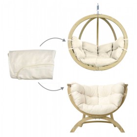Housse de coussin pour Globo et Siena Uno : Housse de coussin pour  Globo Chair et Siena Uno Amazonas blanc &eacute;cru