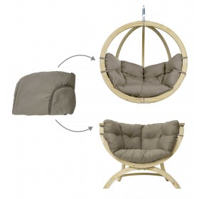 Housse de coussin pour Globo et Siena Uno : Housse de coussin pour  Globo Chair et Siena Uno Amazonas marron taupe