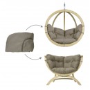 Housse de coussin pour  Globo Chair et Siena Uno Amazonas marron taupe