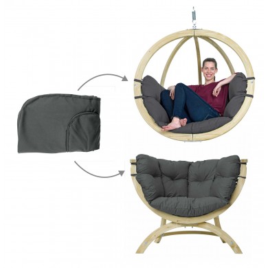 Housse de coussin pour  Globo Chair et Siena Uno Amazonas Anthracite