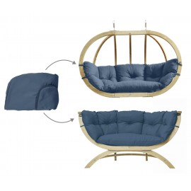 Housse de coussin pour  Globo royal Chair et Siena duo Amazonas bleu Brisa
