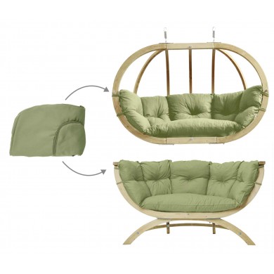 Housse de coussin pour  Globo royal Chair et Siena duo Amazonas verte olive
