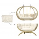 Housse de coussin pour  Globo royal Chair et Siena duo Amazonas blanc &eacute;cru