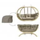 Housse de coussin pour  Globo royal Chair et Siena duo Amazonas marron taupe