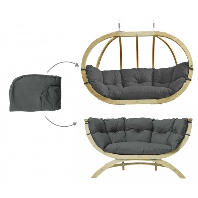 Housse de coussin pour  Globo royal Chair et Siena duo Amazonas anthracite