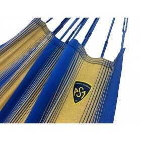 Hamac : Hamac Traditionnel Kocon Jaune/Bleu ASM Clermont