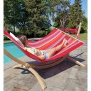 Set EsKapade Carmina certifi&eacute; FSC support bois Kompagnon hamac 300 cm