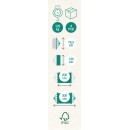 Hamac Jobek Kumquat certifi&eacute; FSC toile 140x200 cm longueur totale 300 cm barre bois 78.5 cm