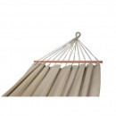 Set MetaliK Kolor taupe certifi&eacute; FSC support m&eacute;tal hamac toile 140x200 cm