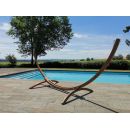 Set hamac Week-end Jobek Kumquat support bois klass350 hamac kocon 140x340 cm