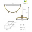Set EsKapade Cura&ccedil;ao certifi&eacute; FSC support bois Kompagnon hamac 300 cm