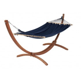 Hamac avec support : Set EsKapade Jeans certifi&eacute; FSC support bois Kompagnon hamac 300 cm