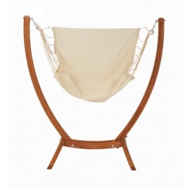 Set Chaise Hamac Suspendue ÉKILIBRE - Support Bois & Chaise Trankil