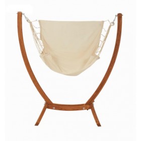 Hamac Assis sur Pied : Set Chaise Hamac Suspendue &Eacute;KILIBRE - Support Bois & Chaise Trankil